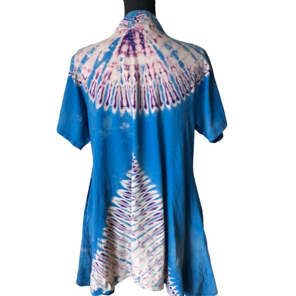 Gaerabert BOHO Queen TieDye Swing Tunic made in Thailand M/L - Picture 3 of 11